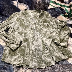 Green print, new never warn